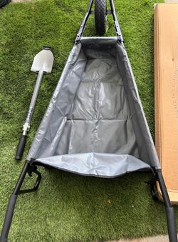 .hand truck and folding shovel combo