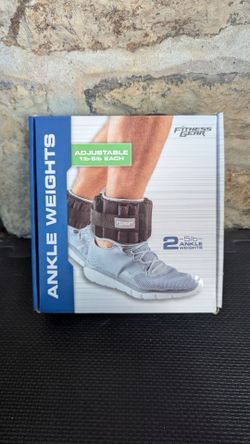 Fitness Gear 5 lb. Adjustable Ankle Weights, BNIB!