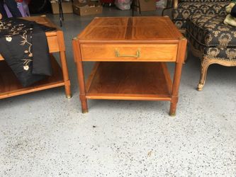 2 Ethan Allen Heritage end tables- solid wood