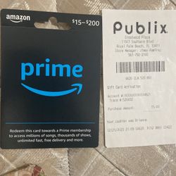 Amazon Prime $15