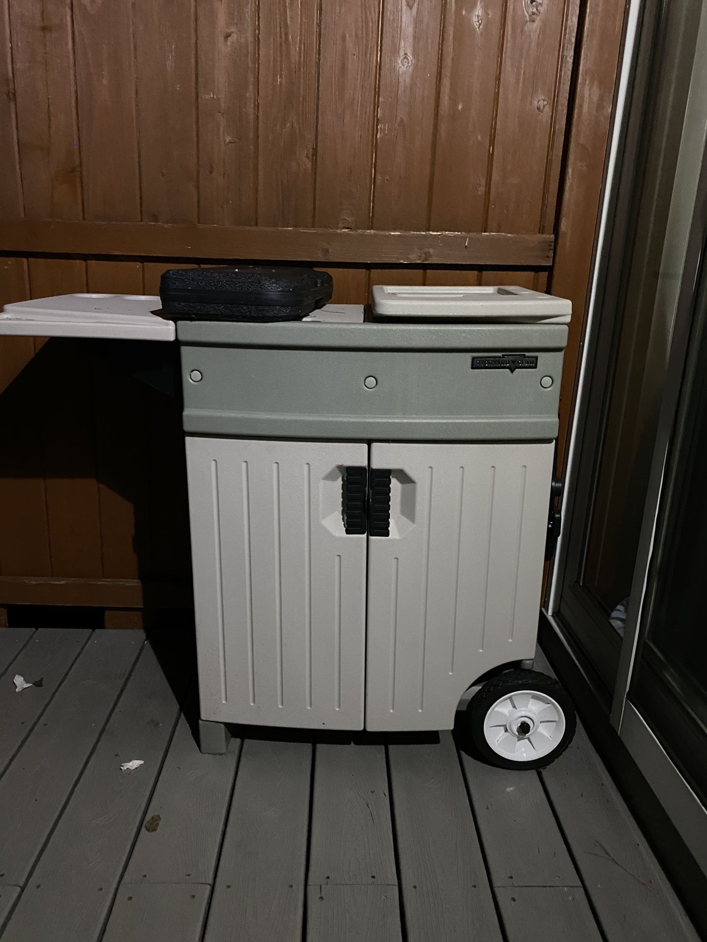 Backyard Gear Cart W/ Wheels and Sink