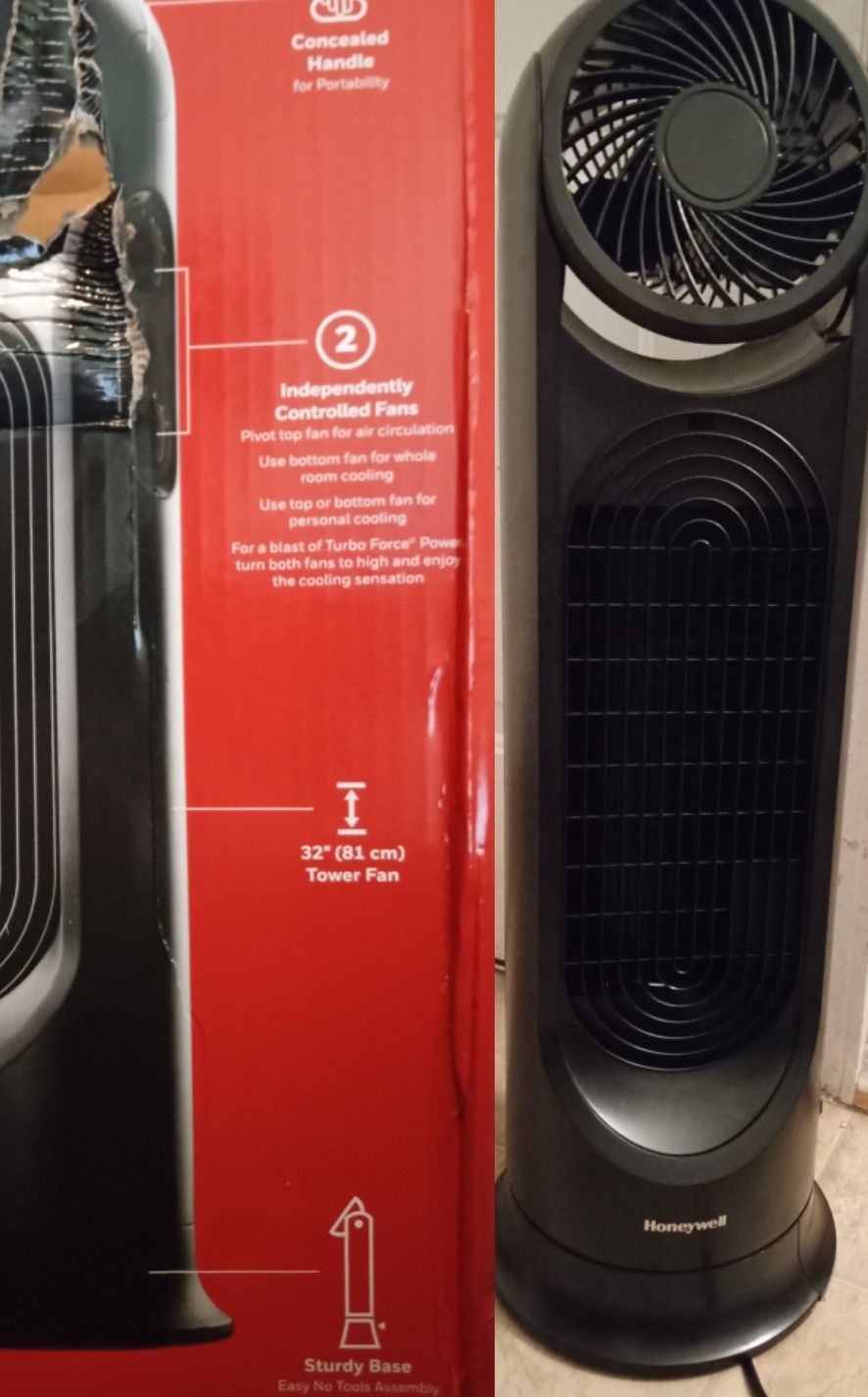 Honeywell Turboforce 2 In 1 Air Circulating Fan