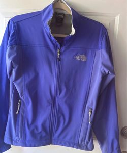 The North Face Purple Softshell Zip Jacket