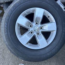 OEM Dodge wheels and tires 17s