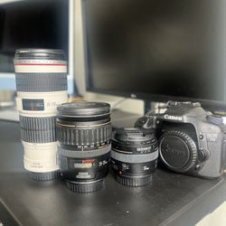 Canon 7D w/ 3 Lenses 