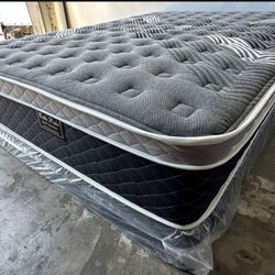 Full Size Oasis Thermal Comfort Europillowtop Matresandboxspring 