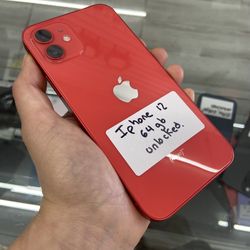Red iPhone 12, Cash Or $50 Down W Approval 