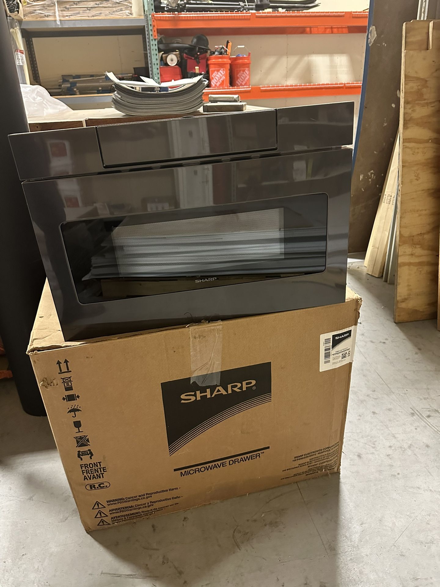 New in box - Sharp microwave drawer - see details below (sells on Amazon for $1297)