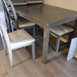 Beautiful Gray Dining Table