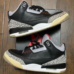 Air Jordan Retro 3s Black Cement 2018 $100 FIRM