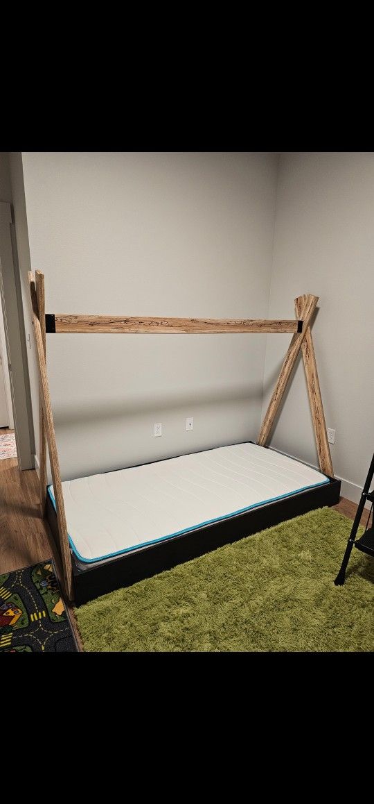 Floor Bed, Mattress, And Bedding