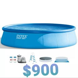 Intex 18ft easy set with everything New