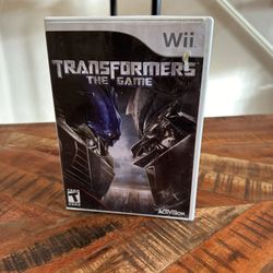 Nintendo Wii Transformers The Game