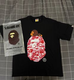 A Bathing Ape (BAPE) black T size L
