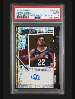 2025 Topps Derik Queen PSA 9 Gold auto