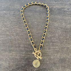 Rare Juicy Couture Necklace Gold Ton Chain Necklace