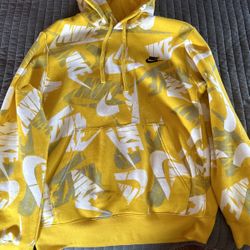 Small Yellow Nike Hoodie 