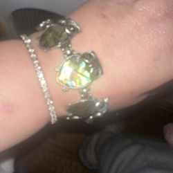 Owl Abalone Marcasite Bracelet