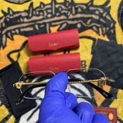 Cartier Glasses (clear Box)