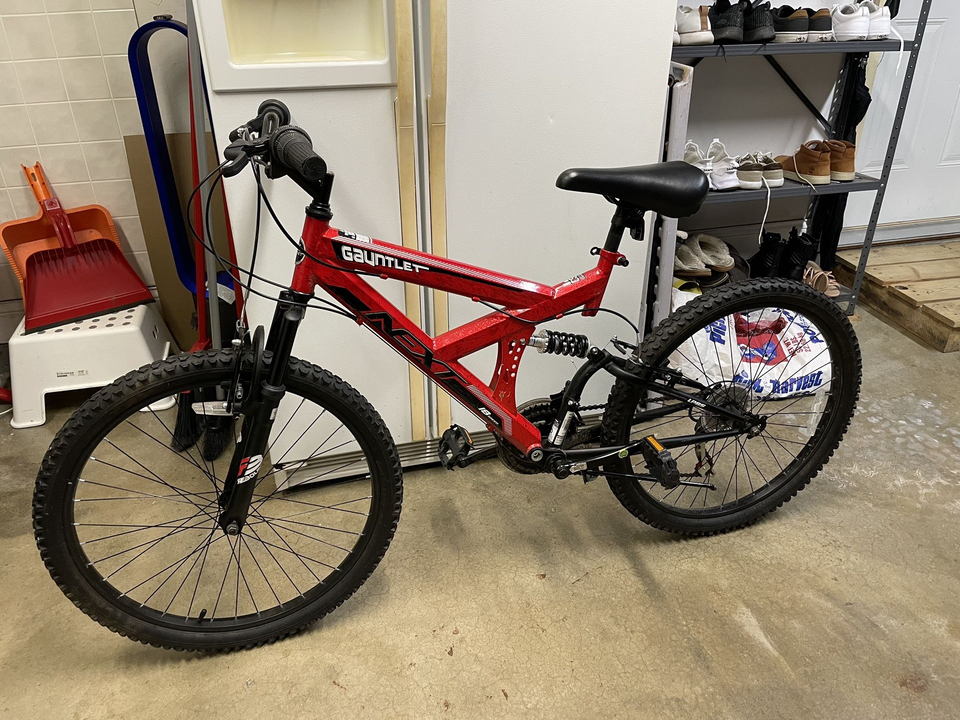 NEXT Gauntlet 24" Mountain Bike Steel Frame 18 Speed Bicycle