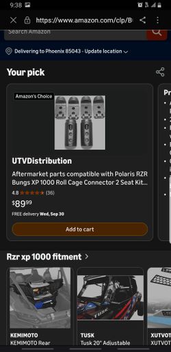 Polaris RZR Bungs XP 1000