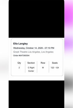 Tickets