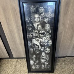 90’s 2000’s Hip Hop Poster Framed