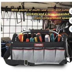 KAPAS 16 inch Mufti-Functional Wide Foldable Tool Open Tote Bag