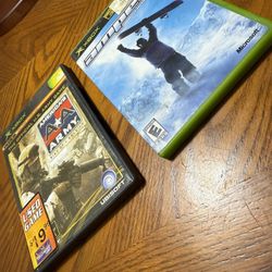 Xbox The Official U.S Army Rise of a Soldier and Amped Freestyle Snowboarding