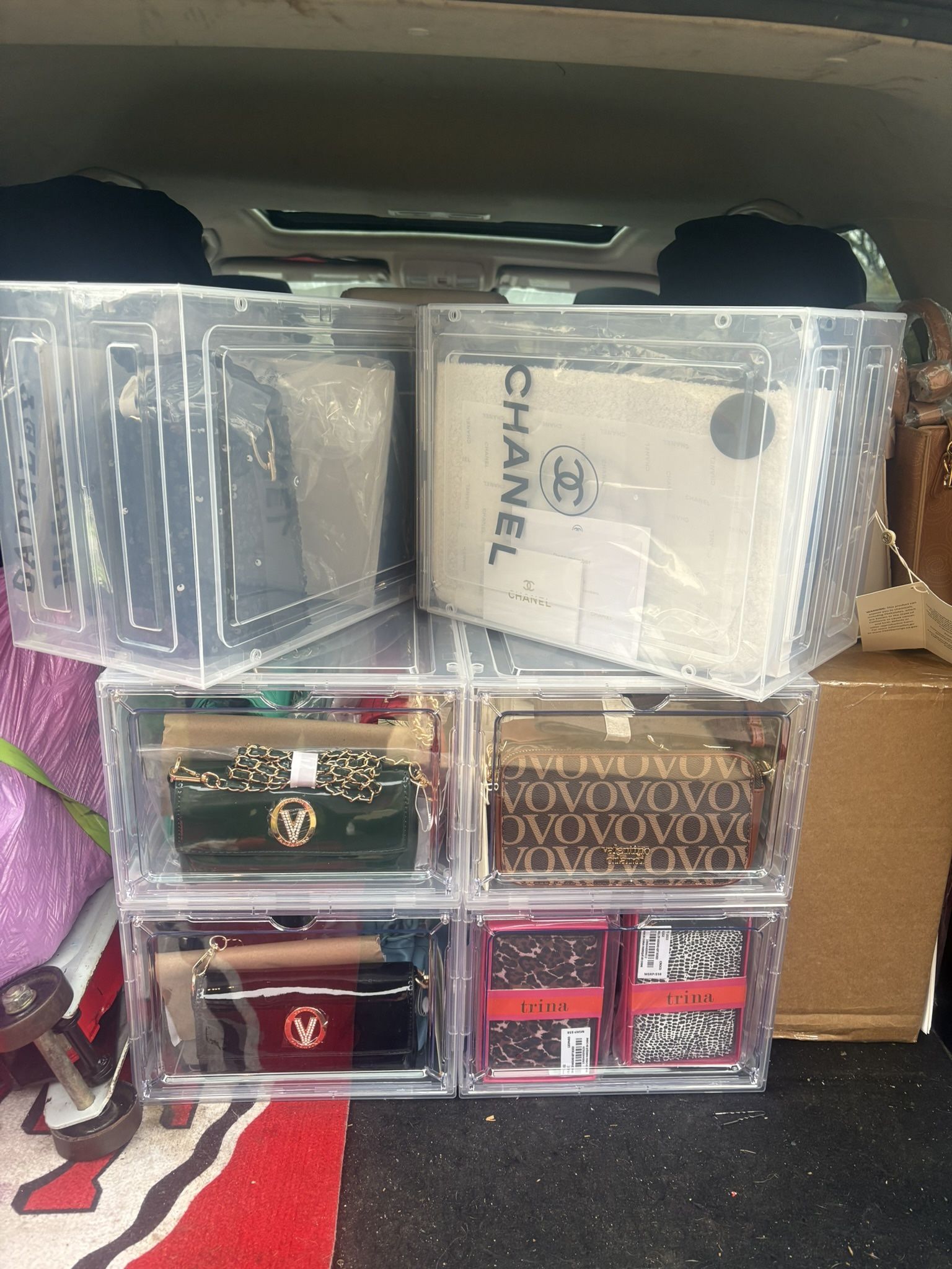 Brand New Designer Vegan Leather Bag – Badgley Mischka / Valentino Orlandi / BEBE (Tags Attached)