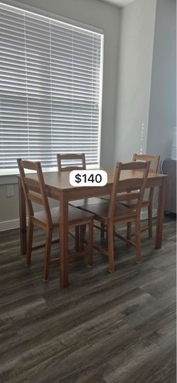 IKEA dining table and chairs