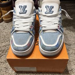LV Trainer Denim Damier sneakers