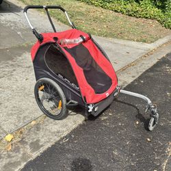 Burley Honey Bee 2-Seat Bike Trailer & Stroller – Like New