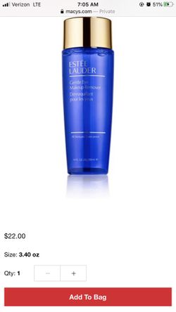 Estée Lauder eye makeup remover