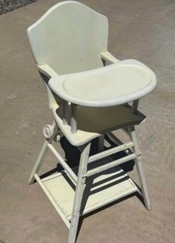 Antique baby highchair