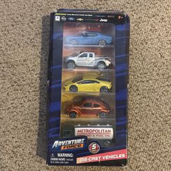 Set of 5 new Toy Cars with VW Bug