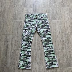 Men’s Golden flared pants with extra pockets size 38