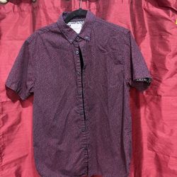 Denim +Flower button down shirt by Ricky Singh medium