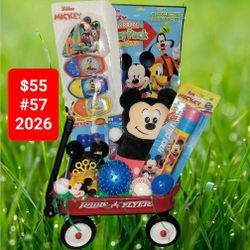 Mickey Mouse Radio Flyer Wagon Easter Basket 
