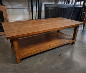 Artisan wood coffee table