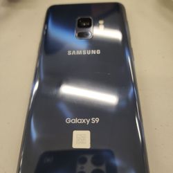 Samsung Galaxy S9+ Plus - Coral Blue - Factory Unlocked (Any Carrier) - Very Good Condition