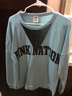 Victoria’s Secret PINK sweatshirt with netted detail sz small