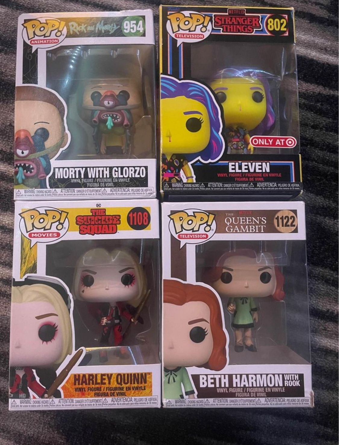 Four Random Funko Pops