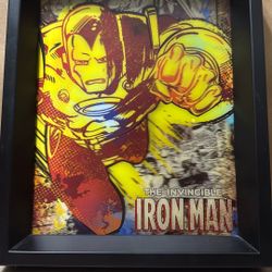 MARVEL Comics The Invincible IRON MAN Wall Hanging 11x9  