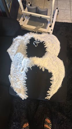 White Feather Angel Wings Costume Accessory