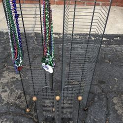 Metal DVD CD Media Rack Storage Tower Holds Dozens Discs