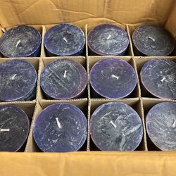 3” X 3” Purple Pillar Candles 36 Total Candles
