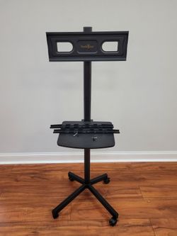 Portable rolling TV stand