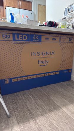 50” Insignia Fire TV comes with remote and power connector