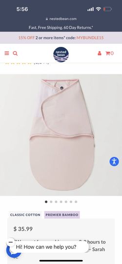 Nested Bean Sleeping Swaddle 